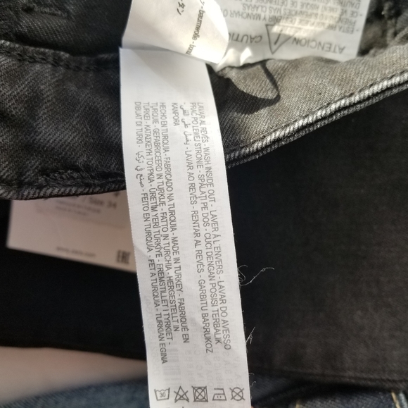 NWT Zara | Faded Black Front Button Flare Jeans 2 - Picture 5 of 7